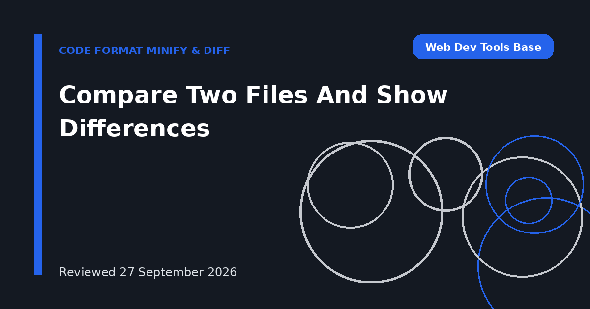 Compare Two Files And Show Differences