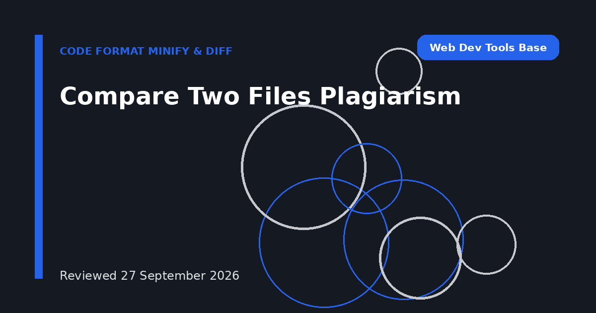 Compare Two Files Plagiarism