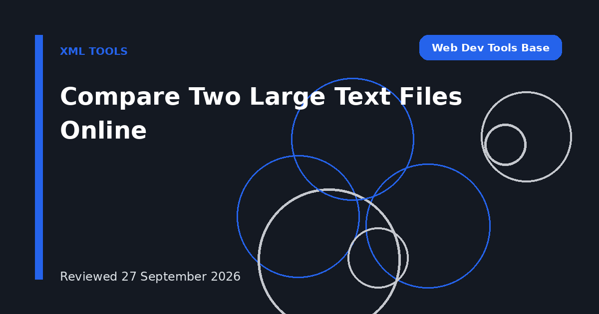 Compare Two Large Text Files Online