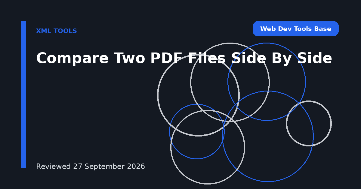 Compare Two PDF Files Side By Side