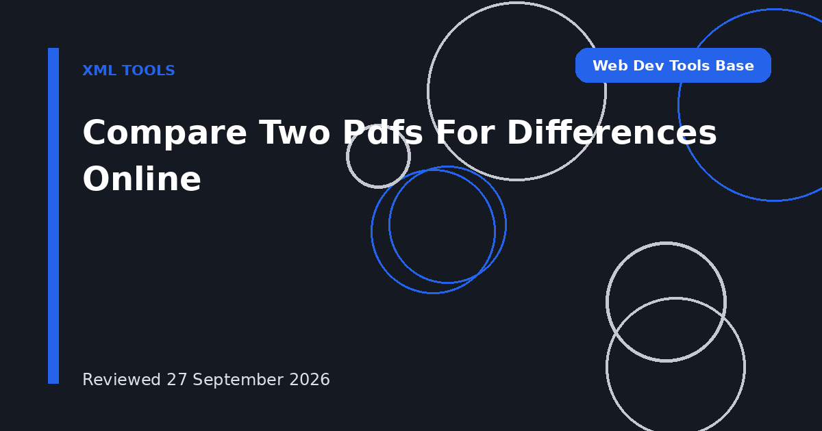 Compare Two Pdfs For Differences Online