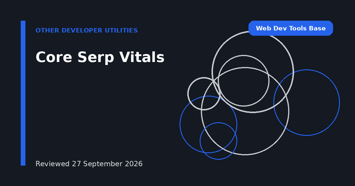 Core Serp Vitals