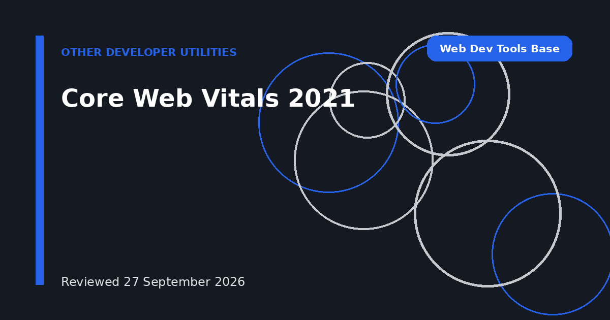 Core Web Vitals 2021