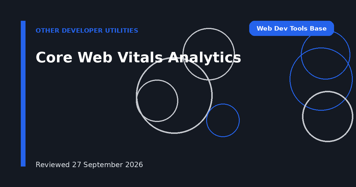 Core Web Vitals Analytics
