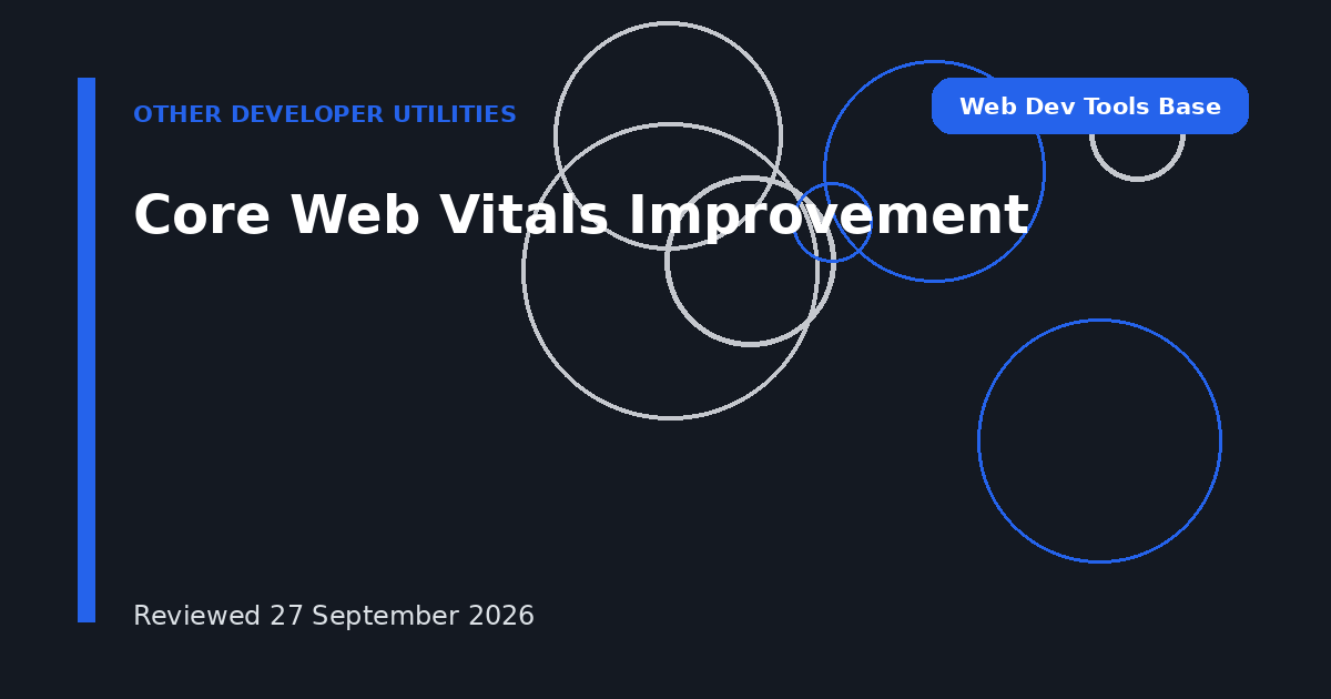 Core Web Vitals Improvement
