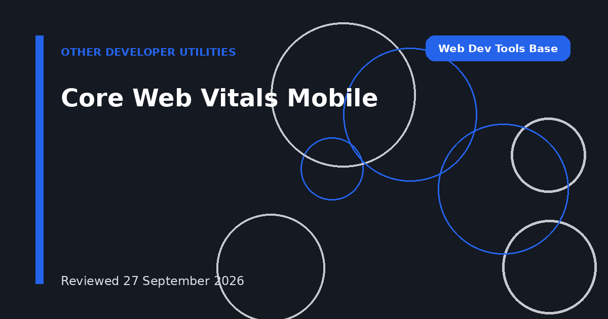 Core Web Vitals Mobile