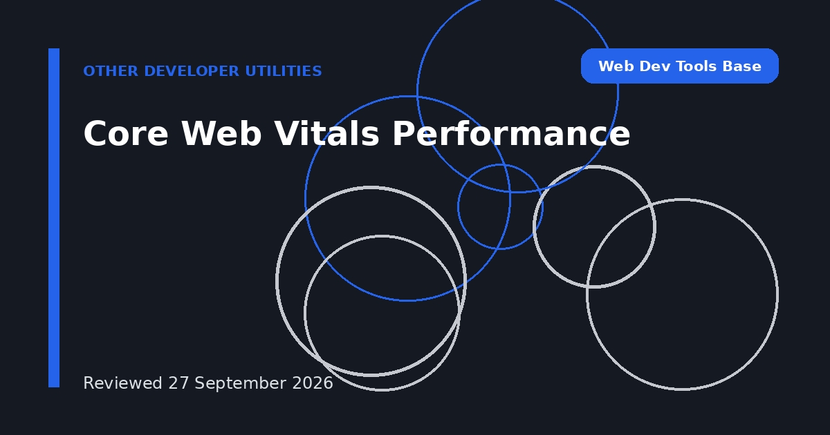 Core Web Vitals Performance