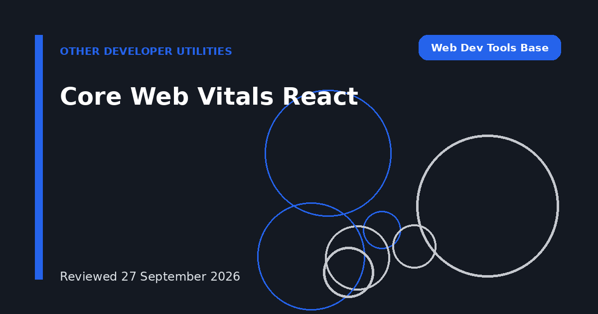 Core Web Vitals React