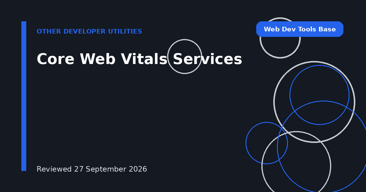 Core Web Vitals Services