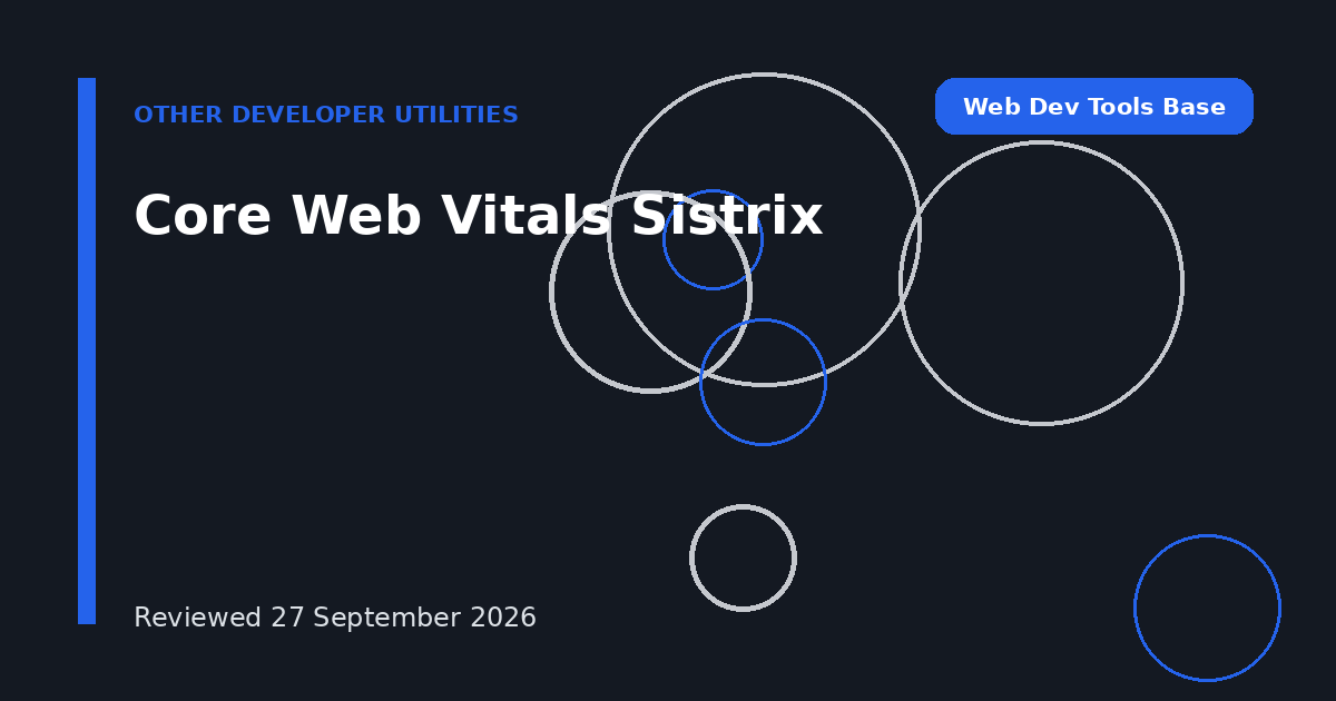 Core Web Vitals Sistrix