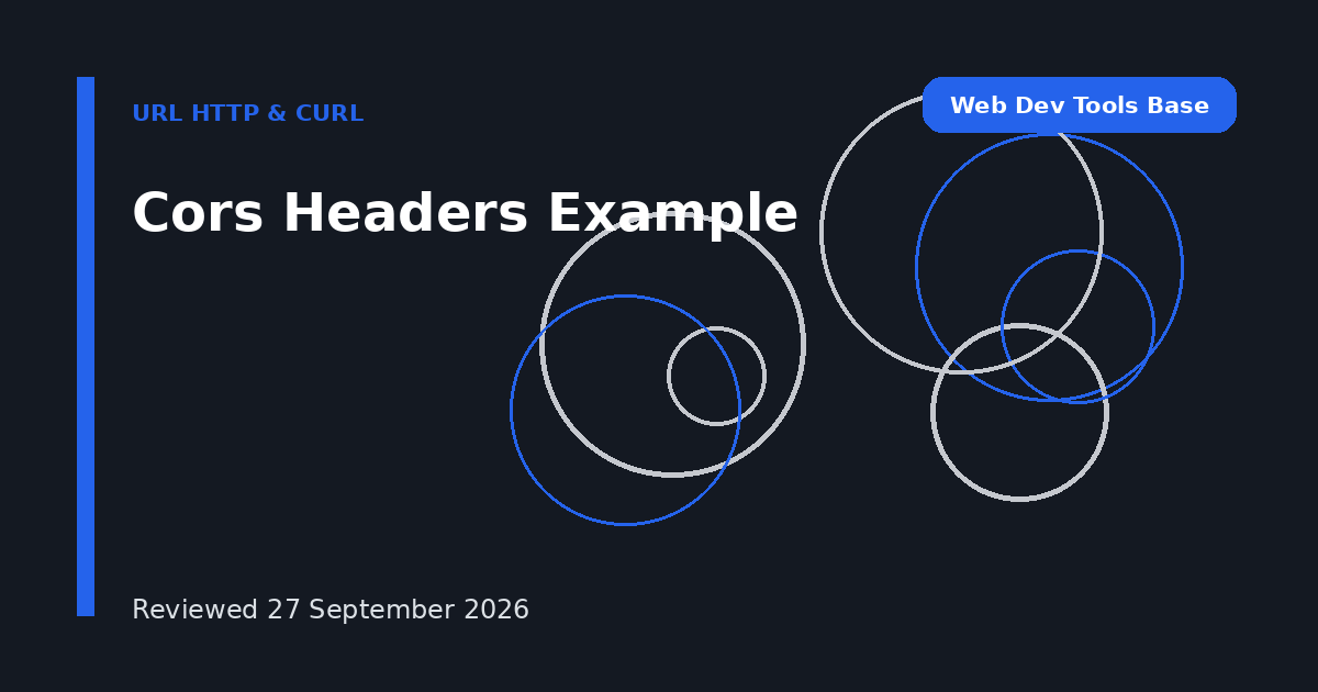 Cors Headers Example
