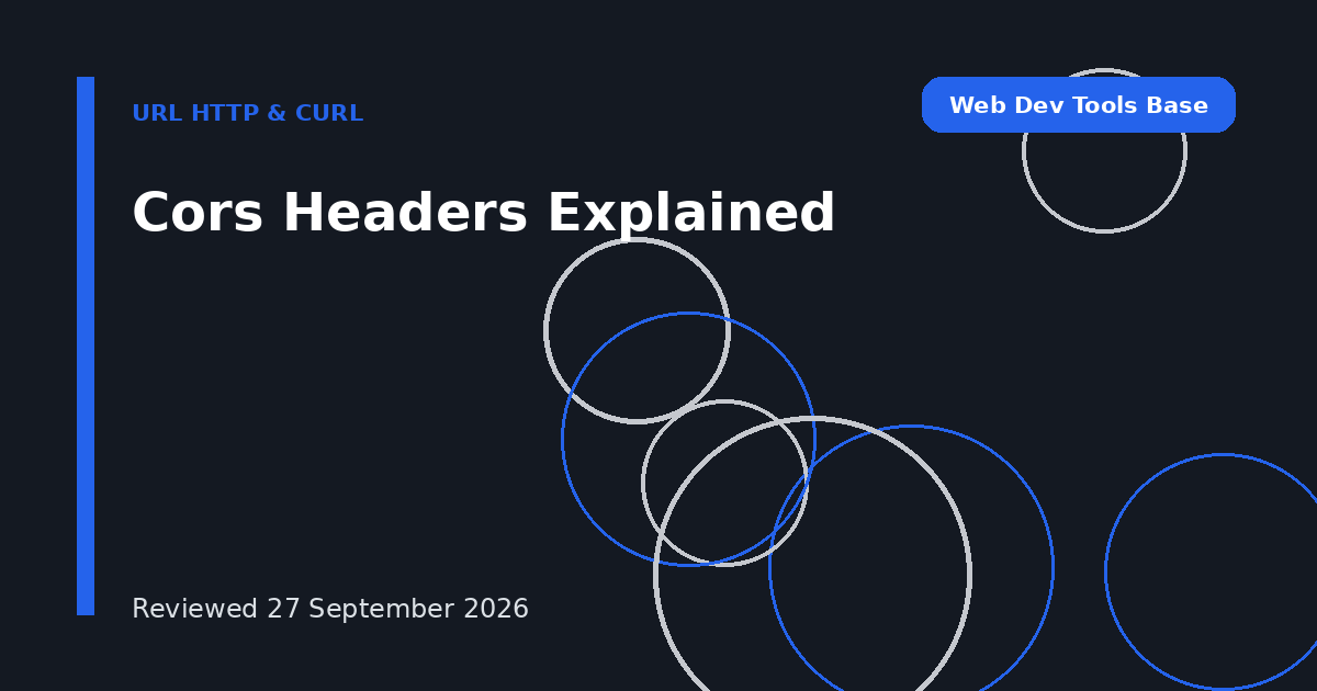 Cors Headers Explained