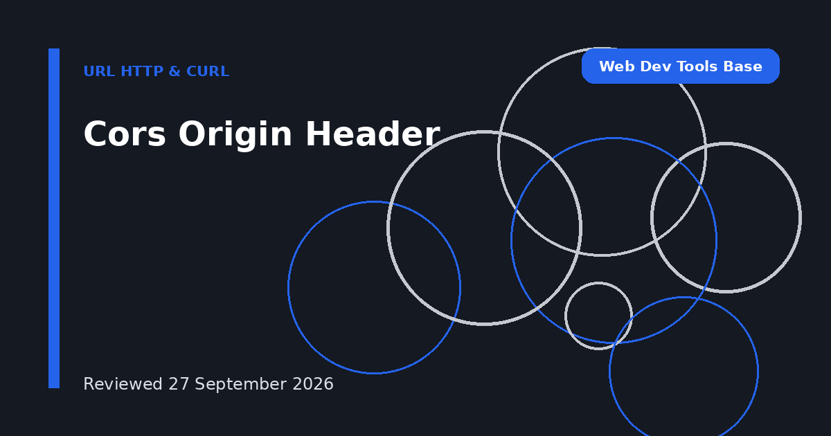Cors Origin Header