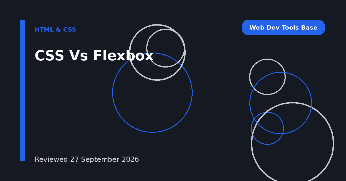 CSS Vs Flexbox