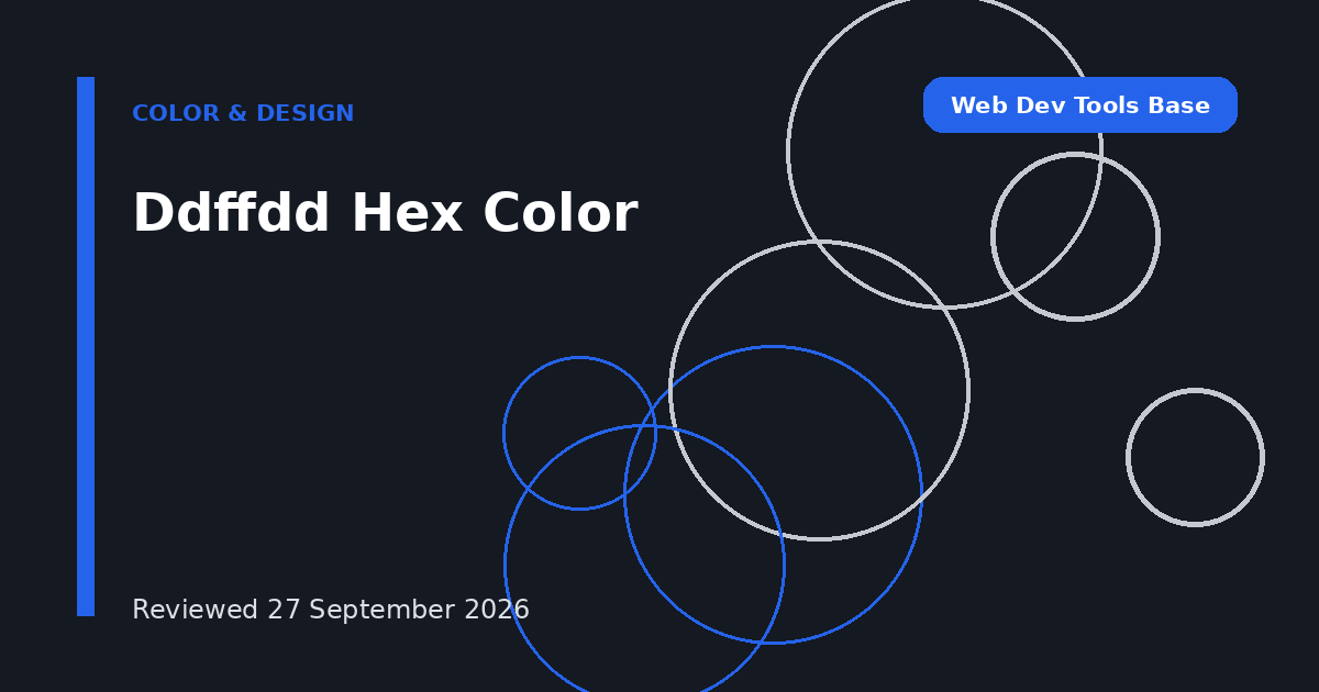 Ddffdd Hex Color