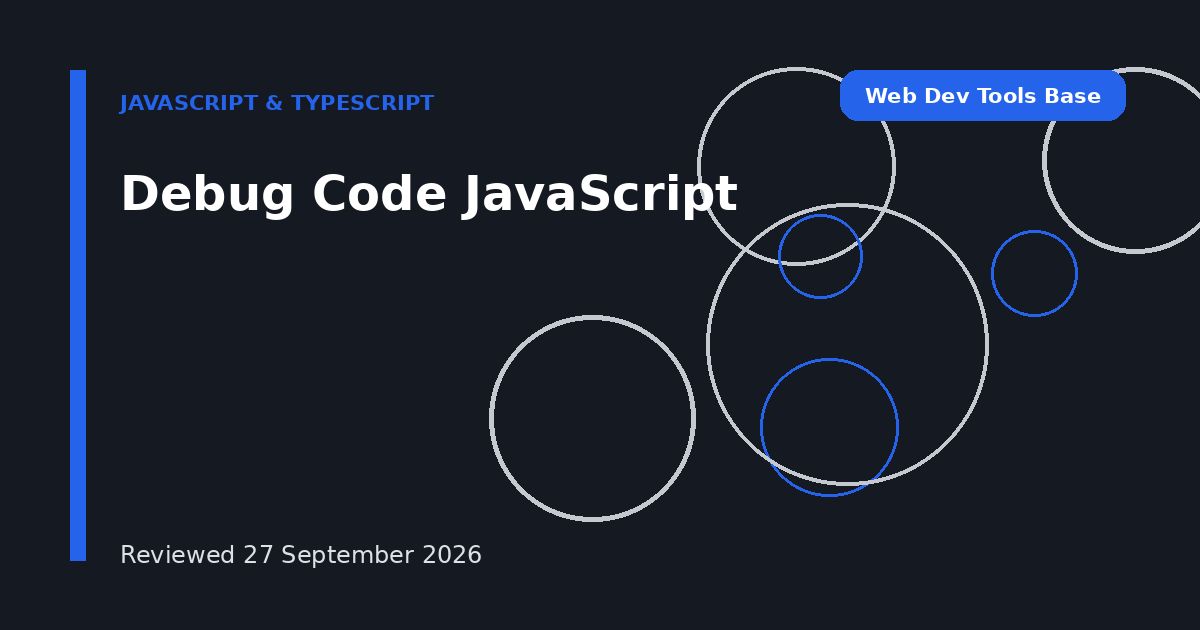 Debug Code JavaScript