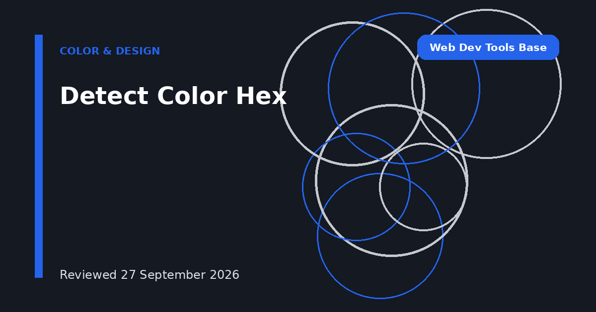 Detect Color Hex