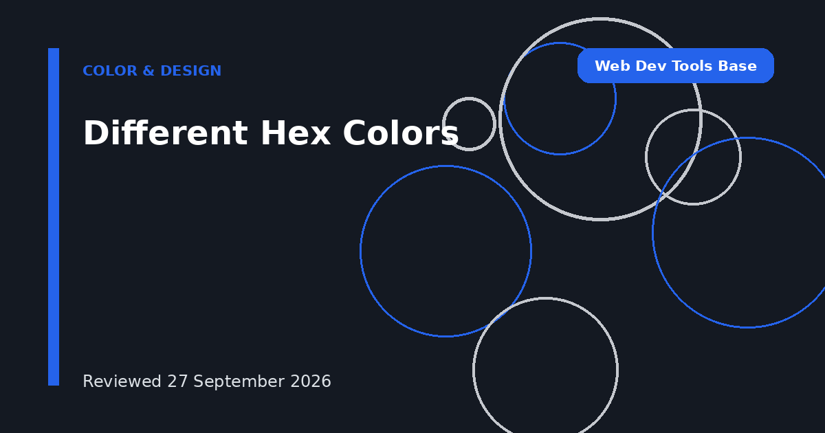 Different Hex Colors