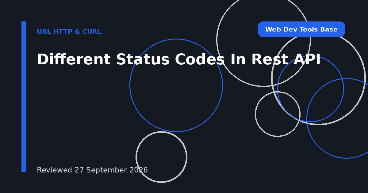Different Status Codes In Rest API