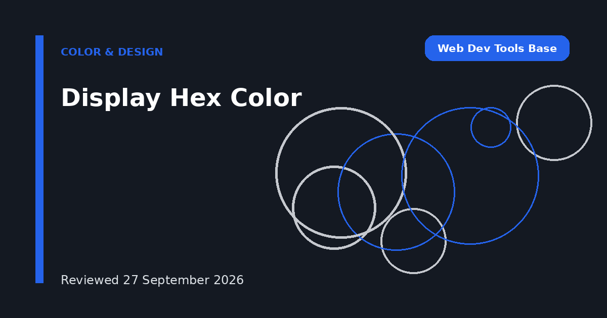 Display Hex Color