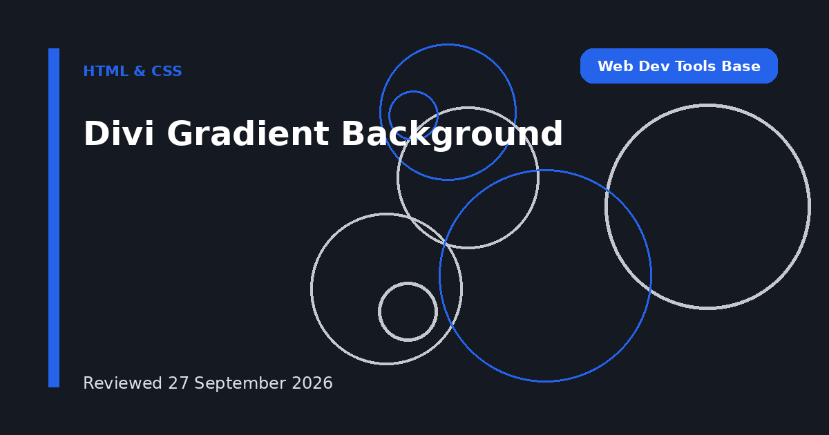 Divi Gradient Background