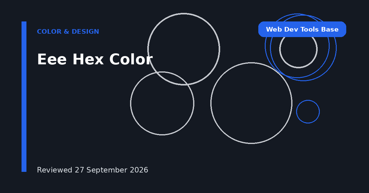 Eee Hex Color