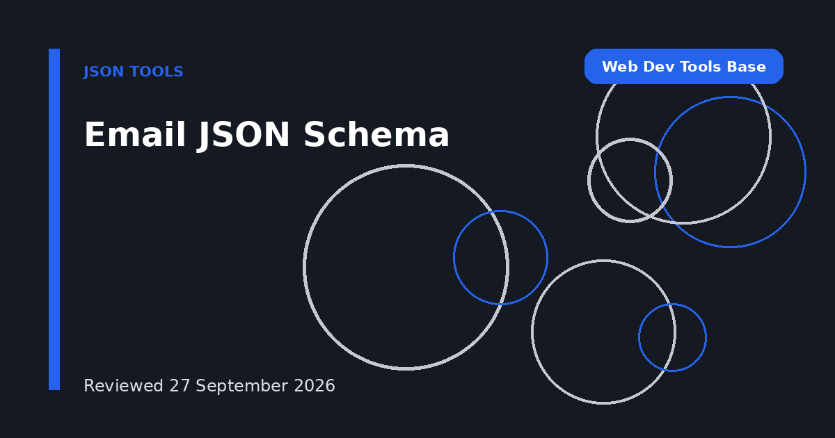 Email JSON Schema