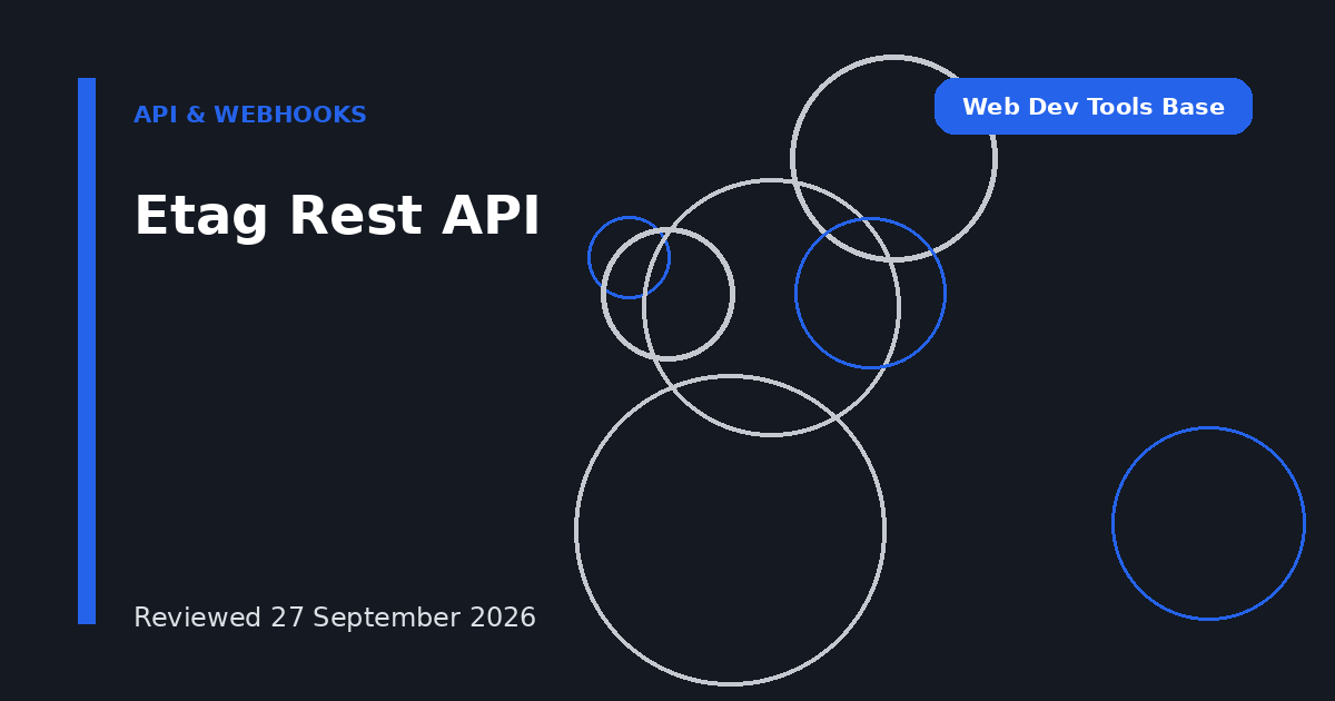 Etag Rest API