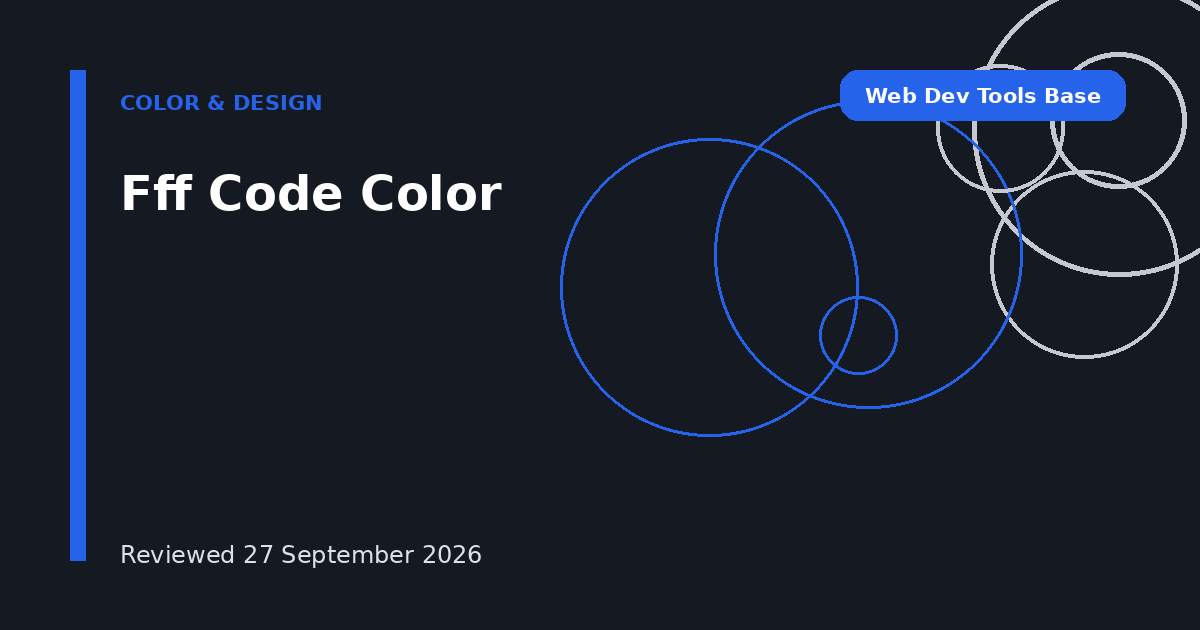 Fff Code Color
