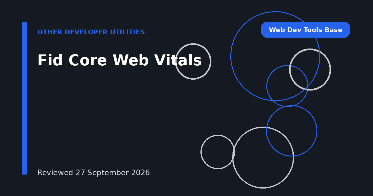 Fid Core Web Vitals