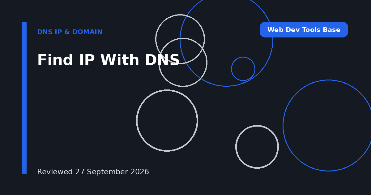 Find IP With DNS