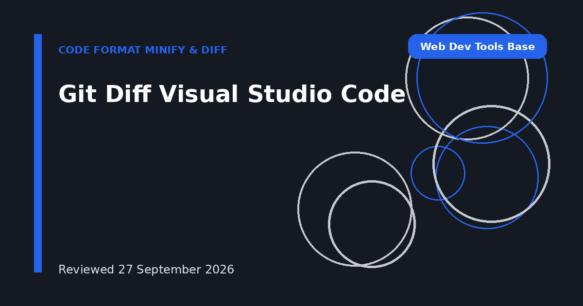 Git Diff Visual Studio Code