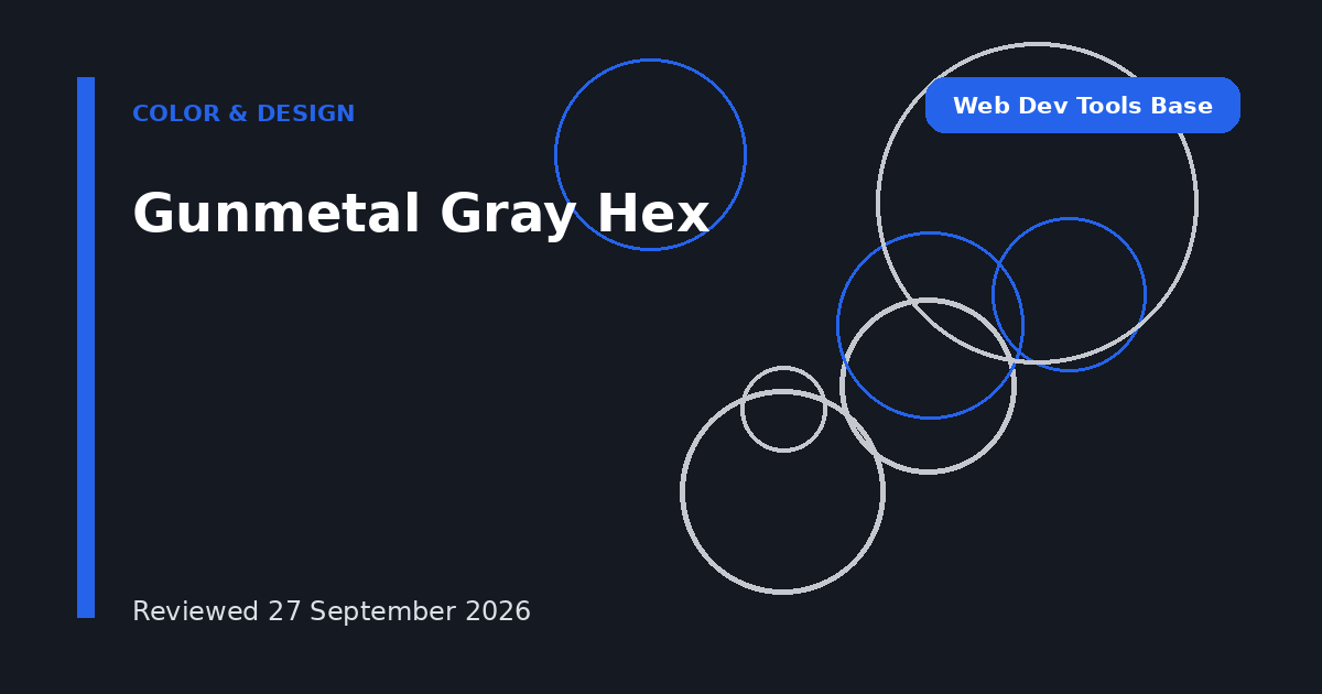 Gunmetal Gray Hex