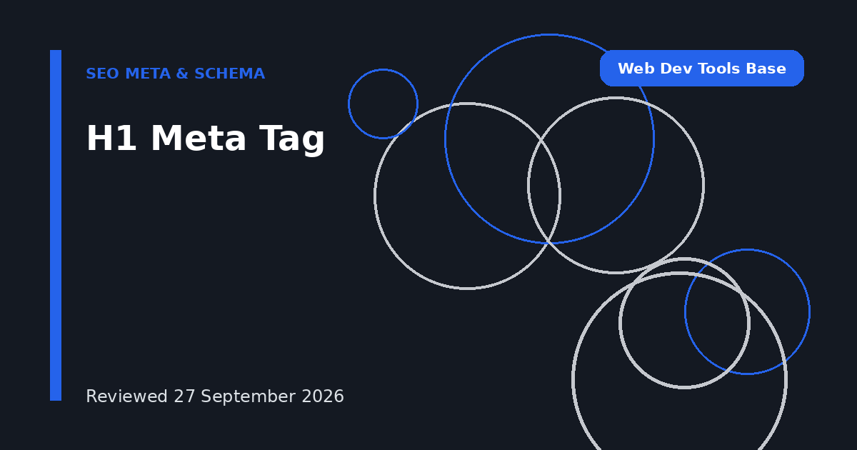 H1 Meta Tag