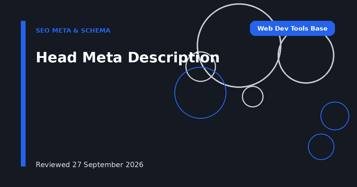 Head Meta Description