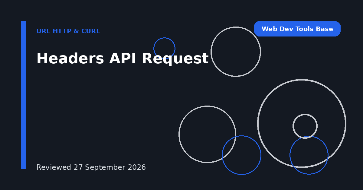 Headers API Request