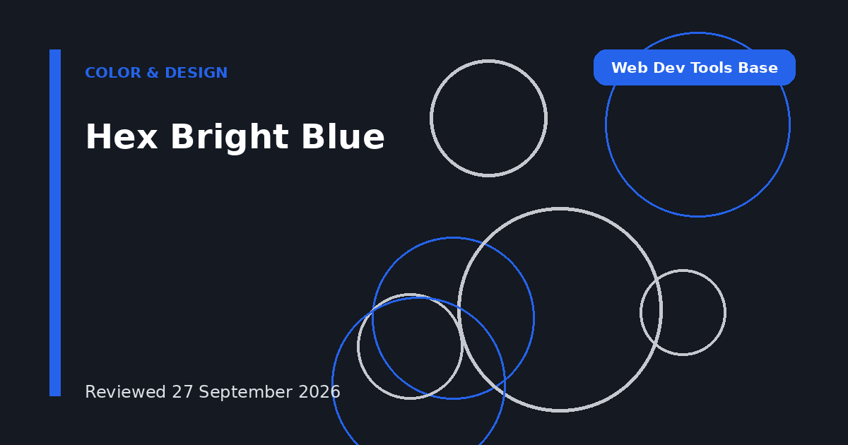 Hex Bright Blue