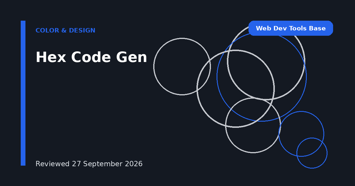 Hex Code Gen