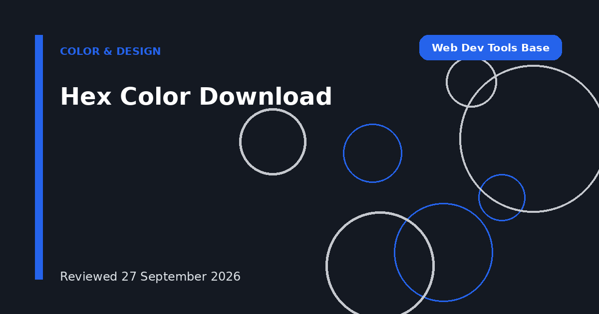 Hex Color Download