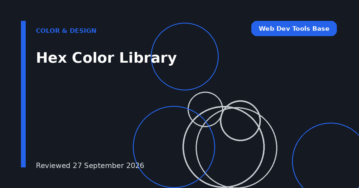 Hex Color Library