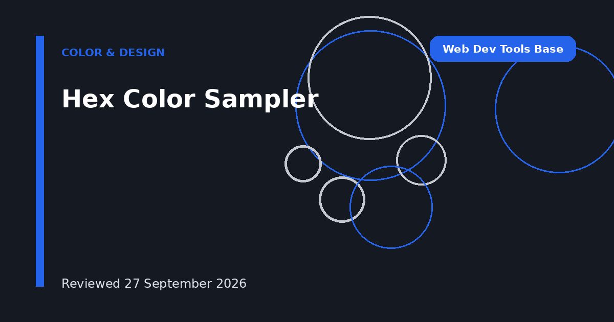 Hex Color Sampler