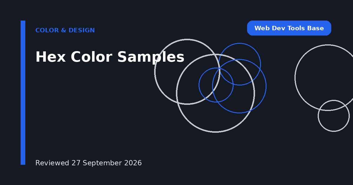 Hex Color Samples