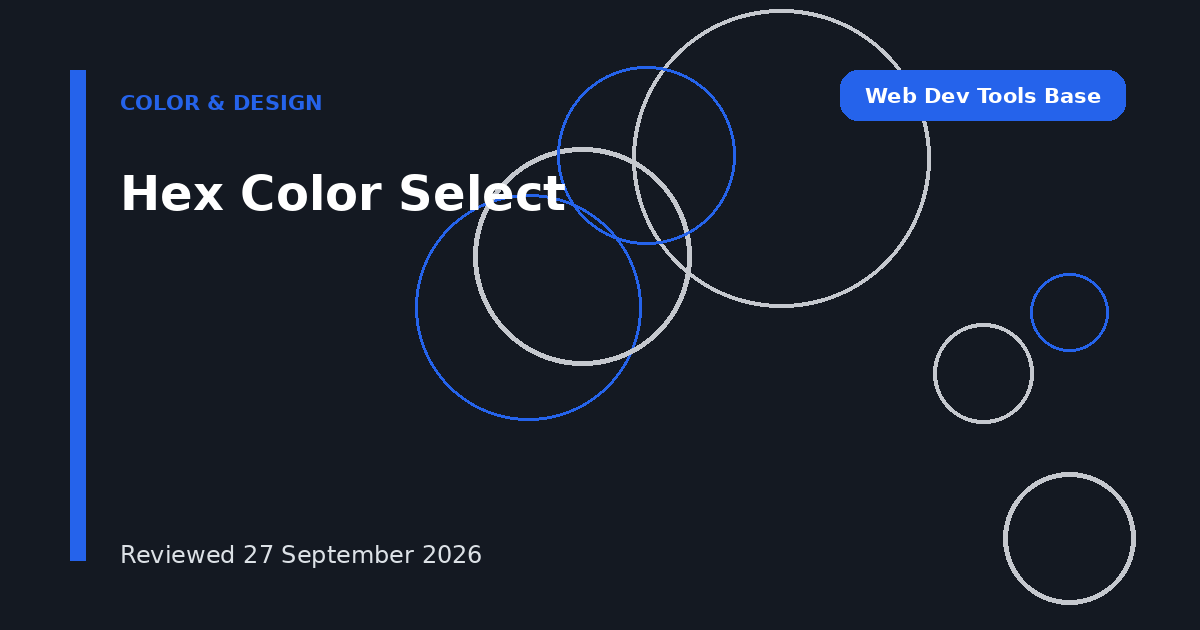 Hex Color Select