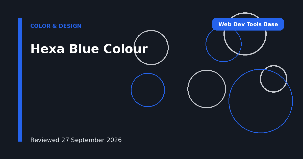 Hexa Blue Colour