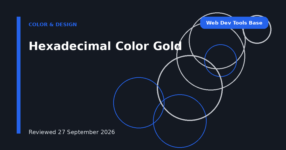 Hexadecimal Color Gold