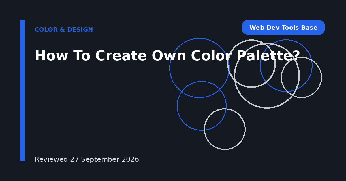 How To Create Own Color Palette?