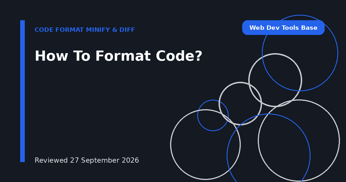 How To Format Code?