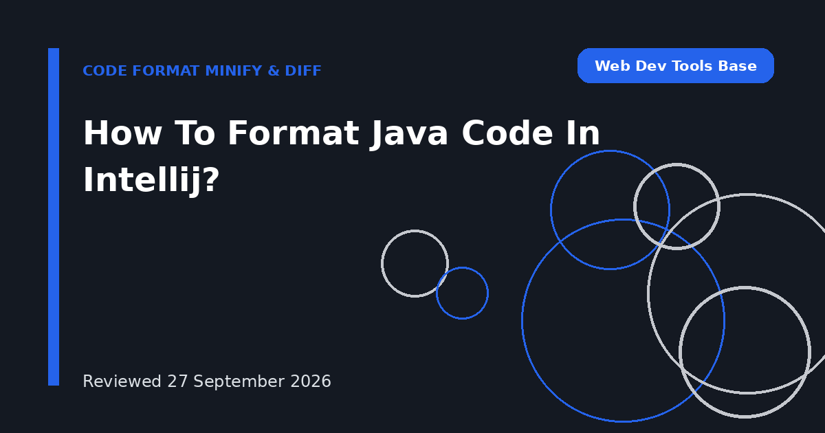 How To Format Java Code In Intellij?