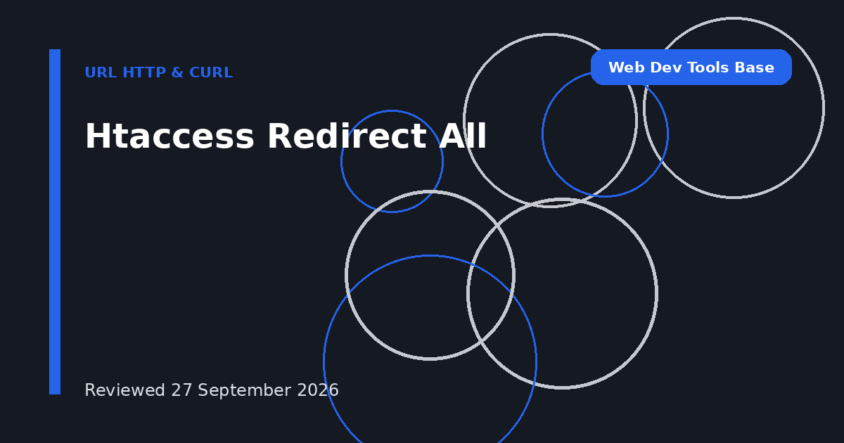 Htaccess Redirect All