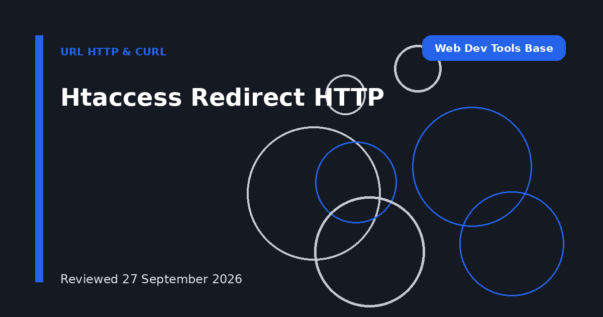 Htaccess Redirect HTTP